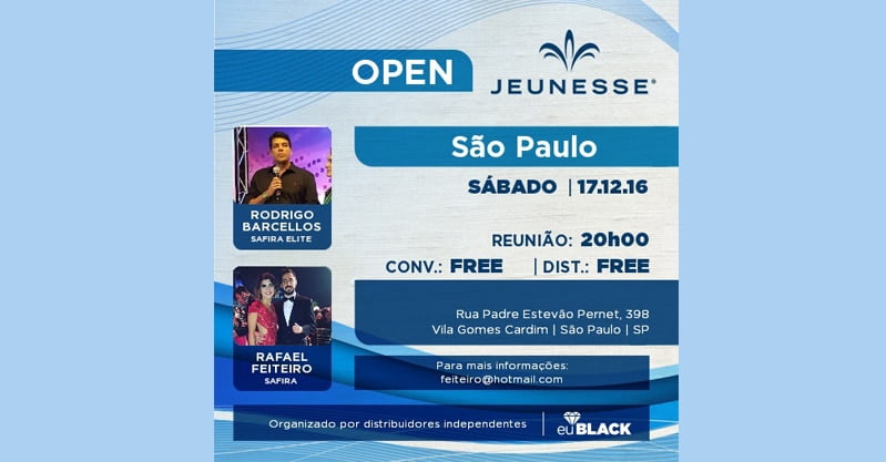 Nepuga São Paulo terá evento da Jeunesse neste sábado 17/12